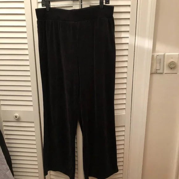 Cable Gauge Pants Jumpsuits Cable Gauge Women Black Velour